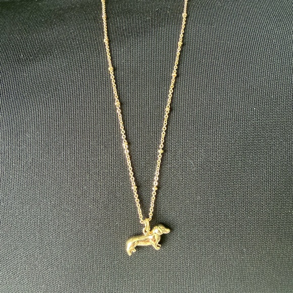 LC Lauren Conrad Gold Dog Pendant Necklace - Picture 2 of 7